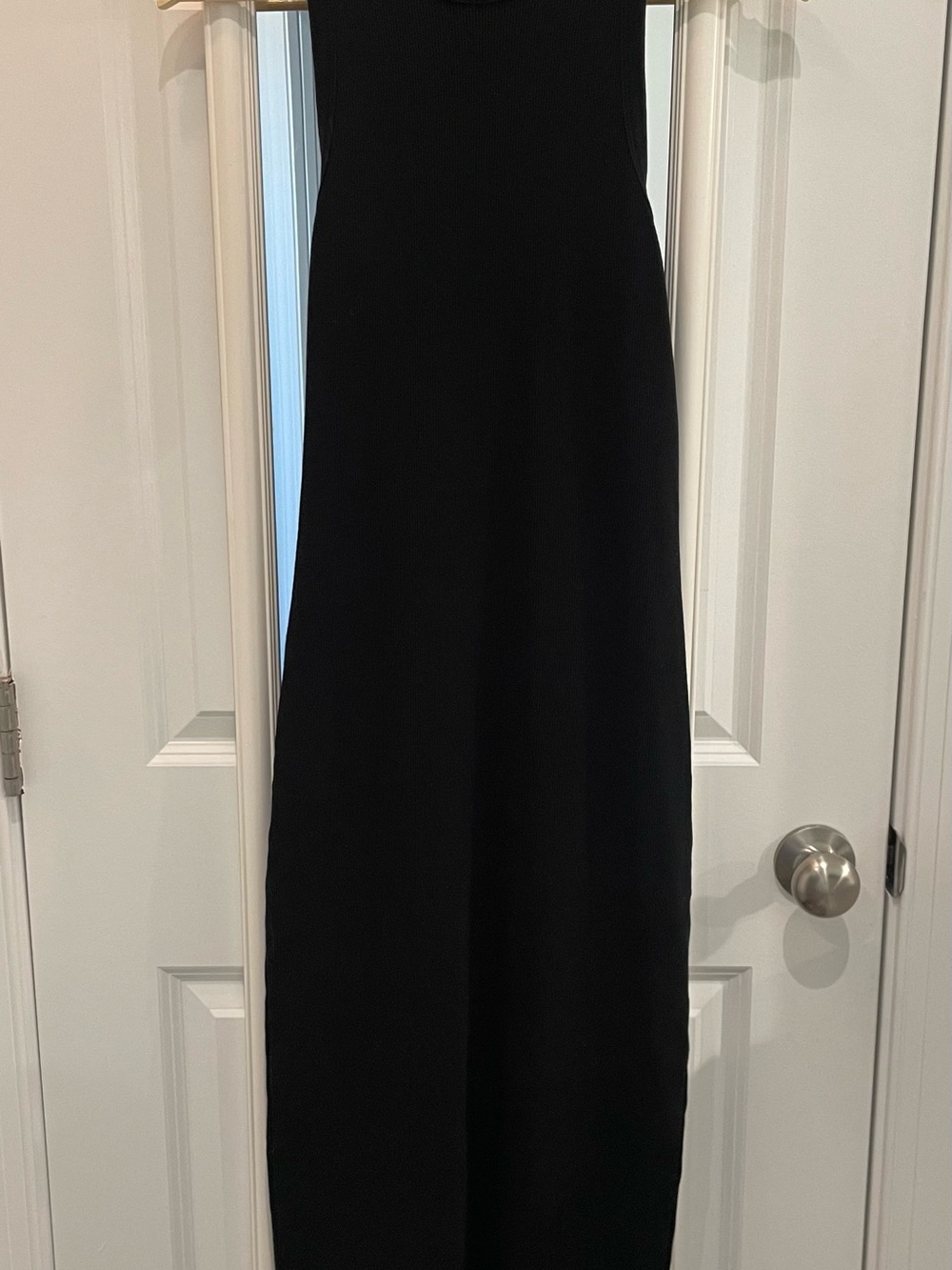 soldout.nyc Black Ribbed Dress - Small